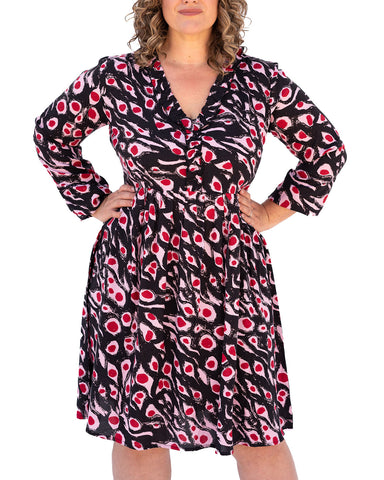The Celeste Dress in Cosmic Berry